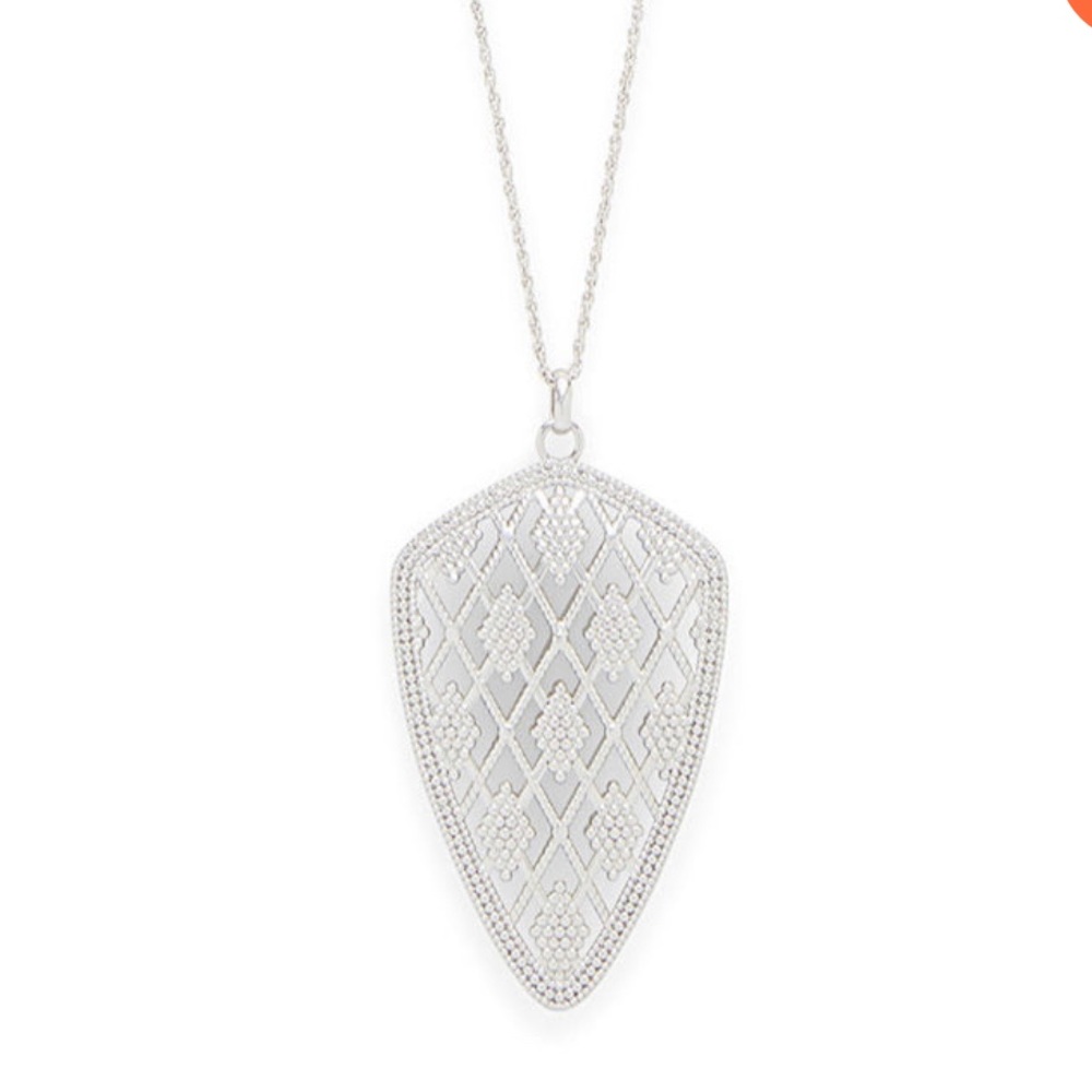 Ava Rose Chelsea Pendant Silver Necklace BNWOT
